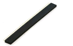 1x40 Pin 2.54mm Pitch Straight Single Row PCB Female Headers