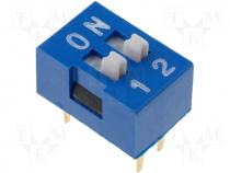 2 poles Dip switches Blue