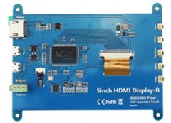 5 inch panel + Capacitor touch panel HDMI for Raspberry 3B 