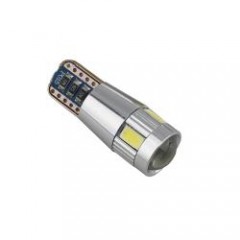 LED Bulb 12V T10 2W CANBUS White, 6 LED