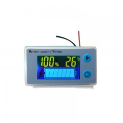 Electric vehicle lead-acid battery fuel gauge voltage meter display
