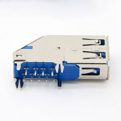 USB3.0 AF long 90-degree pin high-speed base