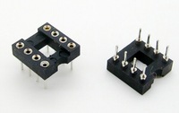 8 Pin 2.54mm DIP Round Hole IC Sockets Adapter Connector