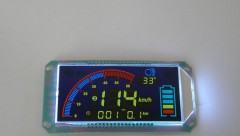 LCD electric vehicle meter power display